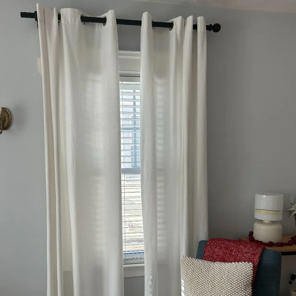IKEA MERETE White Curtains Great Condition 57X92
